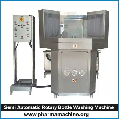 Semi Automatic Rotary Bottle Washing Machine Supplier in India